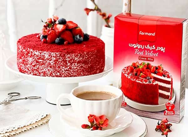 فروش پودر کیک ردولوت + قیمت خرید به صرفه